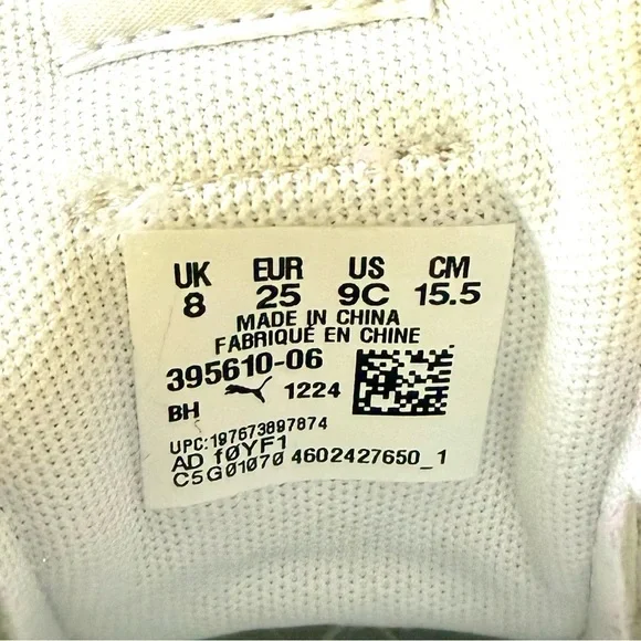 💟PUMA Smash 3.0 Purple Glitter Toddler Velcro Closure Sneakers - Picture 7 of 10